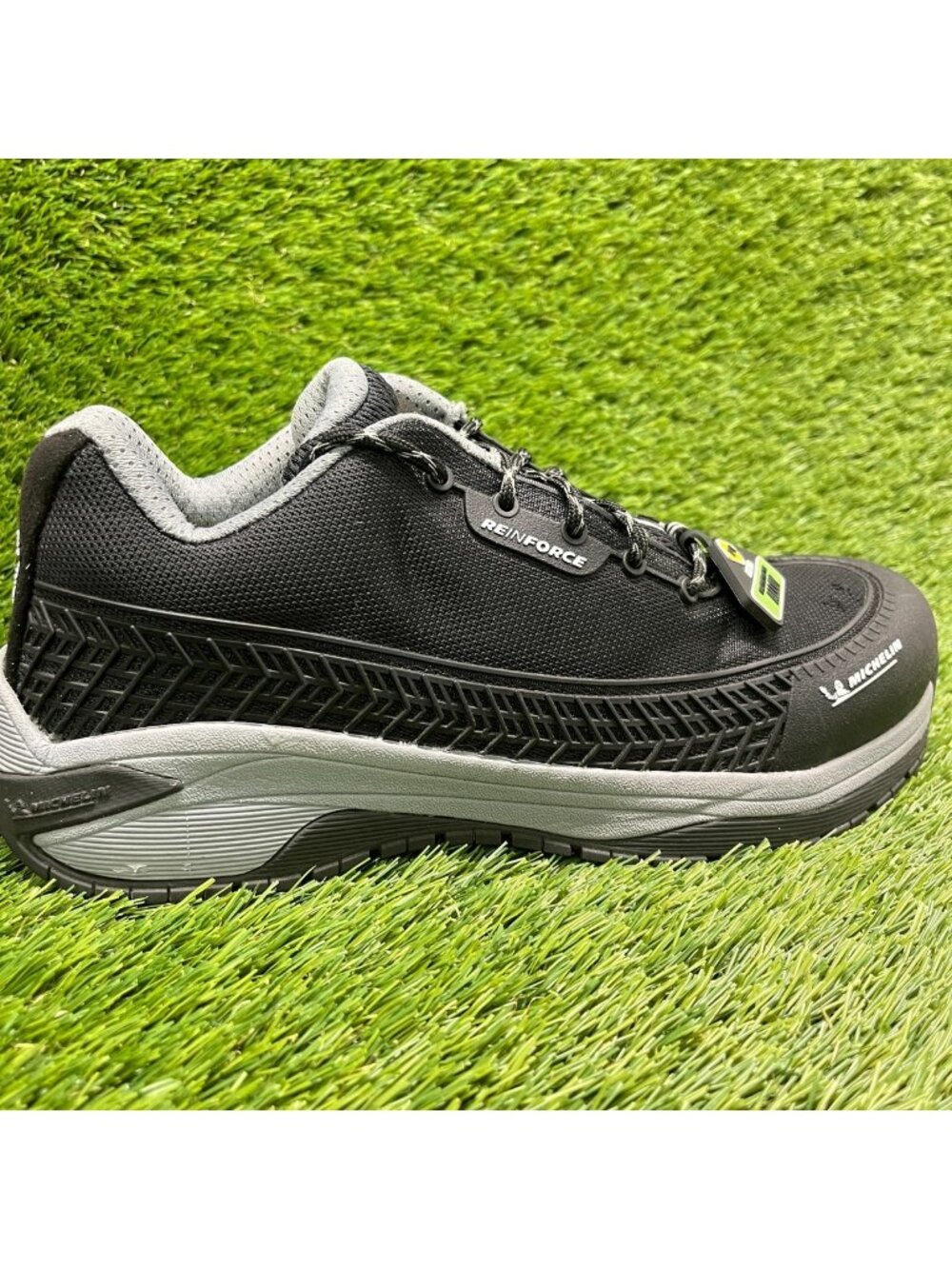 Michelin Latitude Tour Mens Size 8.5 Black Gray Alloy Toe Safety Work Shoes